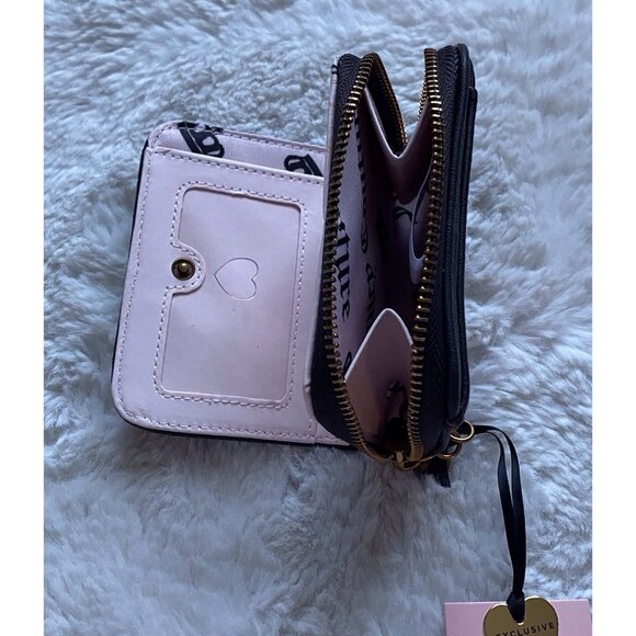 Juicy Couture Juicy Romance Coin Zip Around Wallet Natural Leopard NEW - Picture 9 of 11